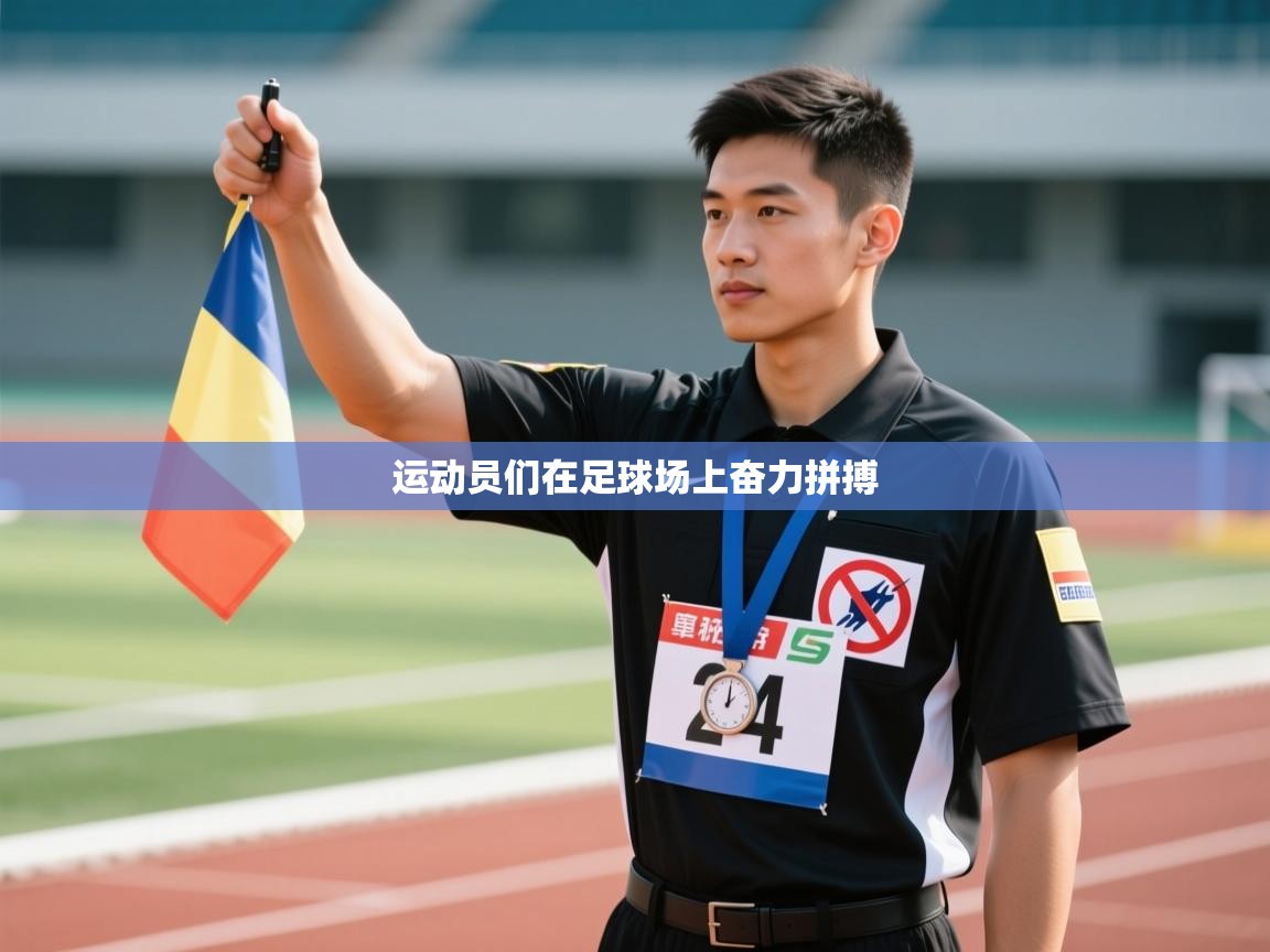 运动员们在足球场上奋力拼搏 第1张